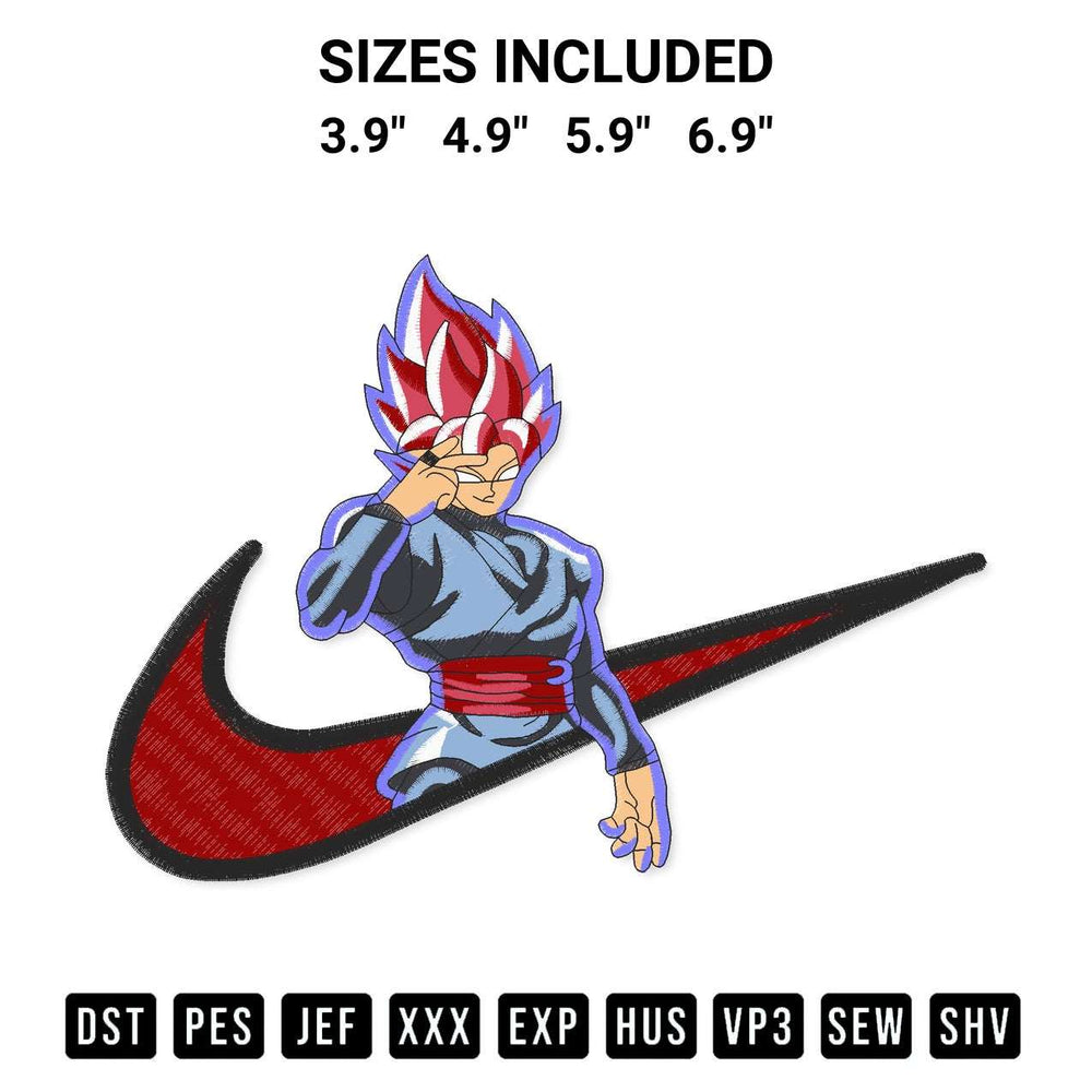 Transform your fabrics with the Nike Goku Black Embroidery Design embroidery design. Instant access to premium digitized patterns at Designspacks.com. Available sizes: 3.9", 4.9", 5.9", 6.9".