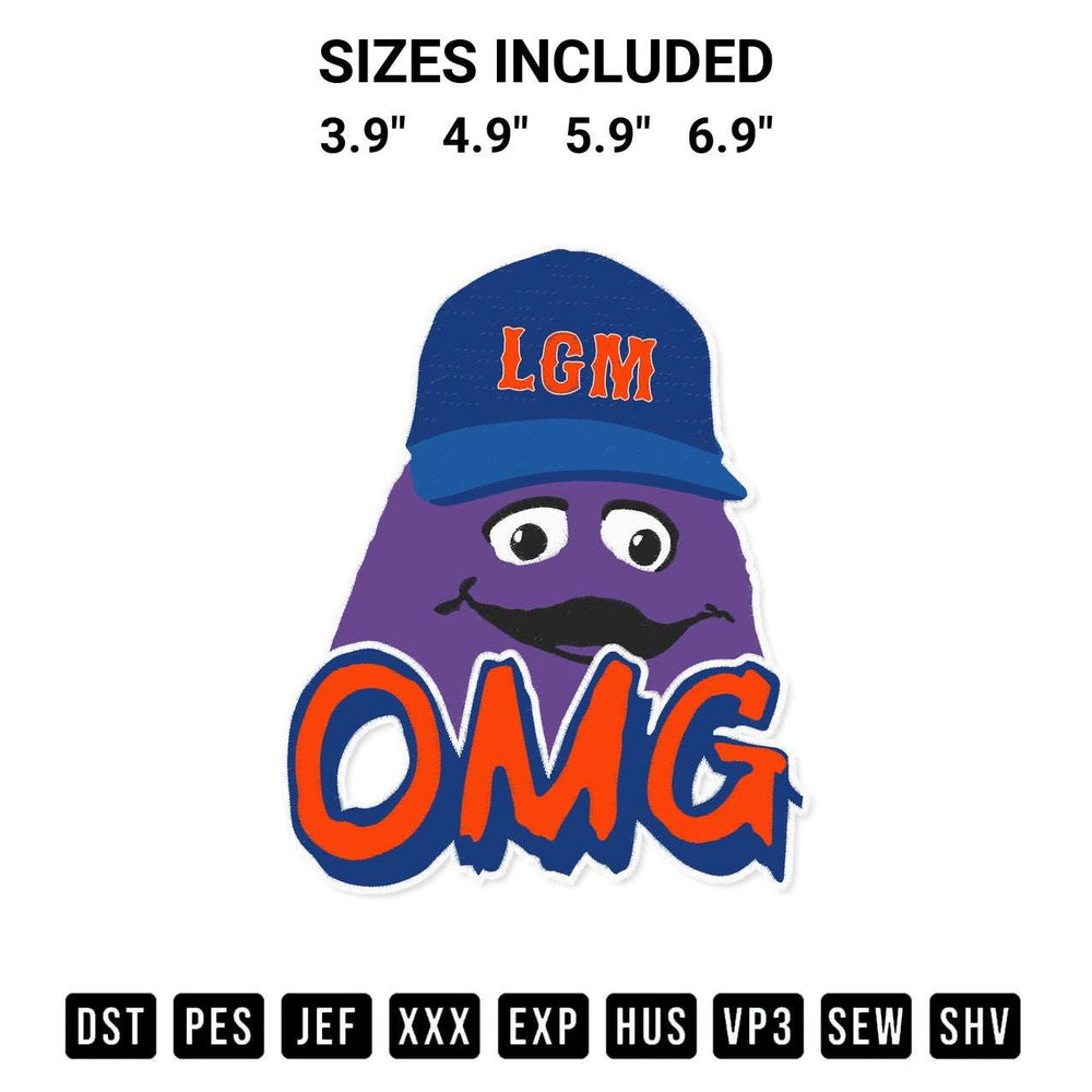 Download the New York Omg Embroidery Design machine embroidery design exclusively at Designspacks.com. Premium digitized pattern for apparel and DIY crafts. Available sizes: 3.9", 4.9", 5.9", 6.9".