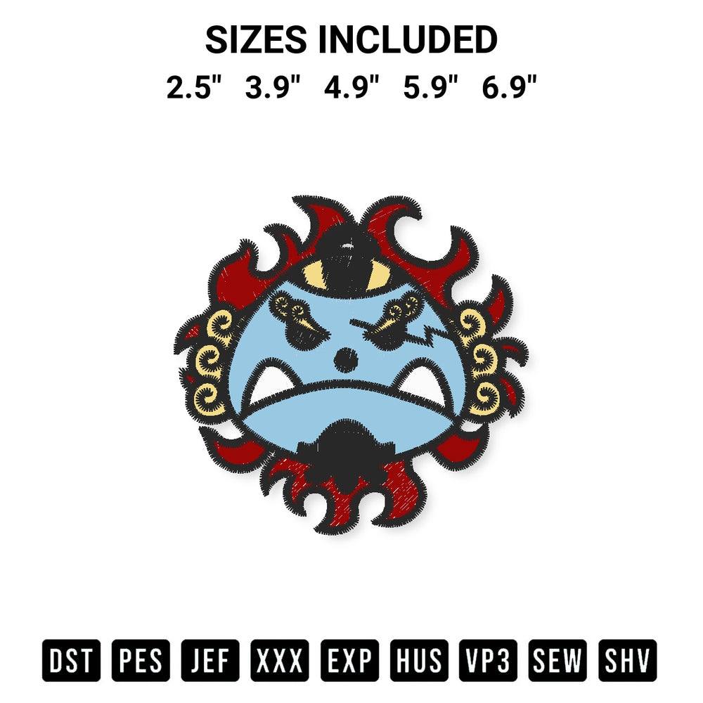 Elevate your next project with our Jinbe Jolly Roger Embroidery Design embroidery file. Shop high-quality digital patterns instantly at Designspacks.com. Available sizes: 2.5", 3.9", 4.9", 5.9", 6.9".