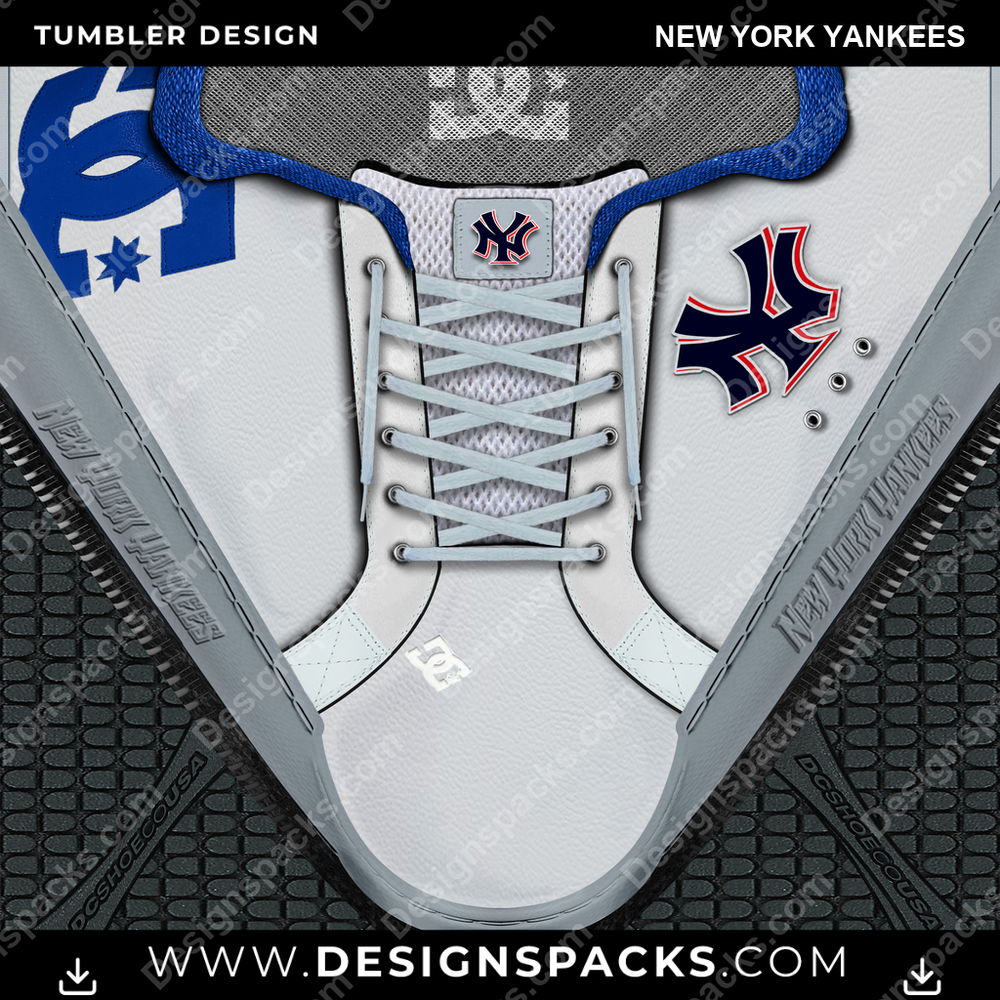 Béisbol DC Zapatilla New York Yankees Vaso Diseño Digital Envoltorio