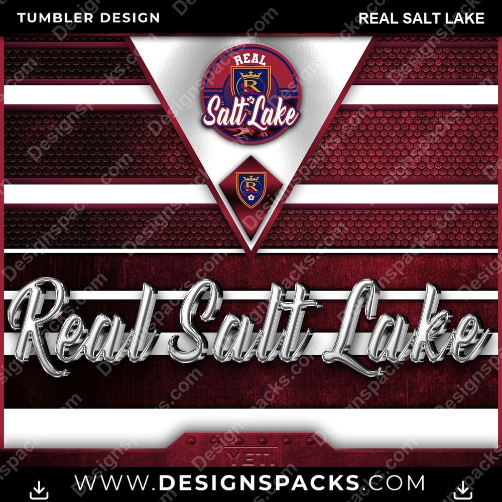 US Soccer YETI Real Salt Lake Tumbler Digital Wrap Design