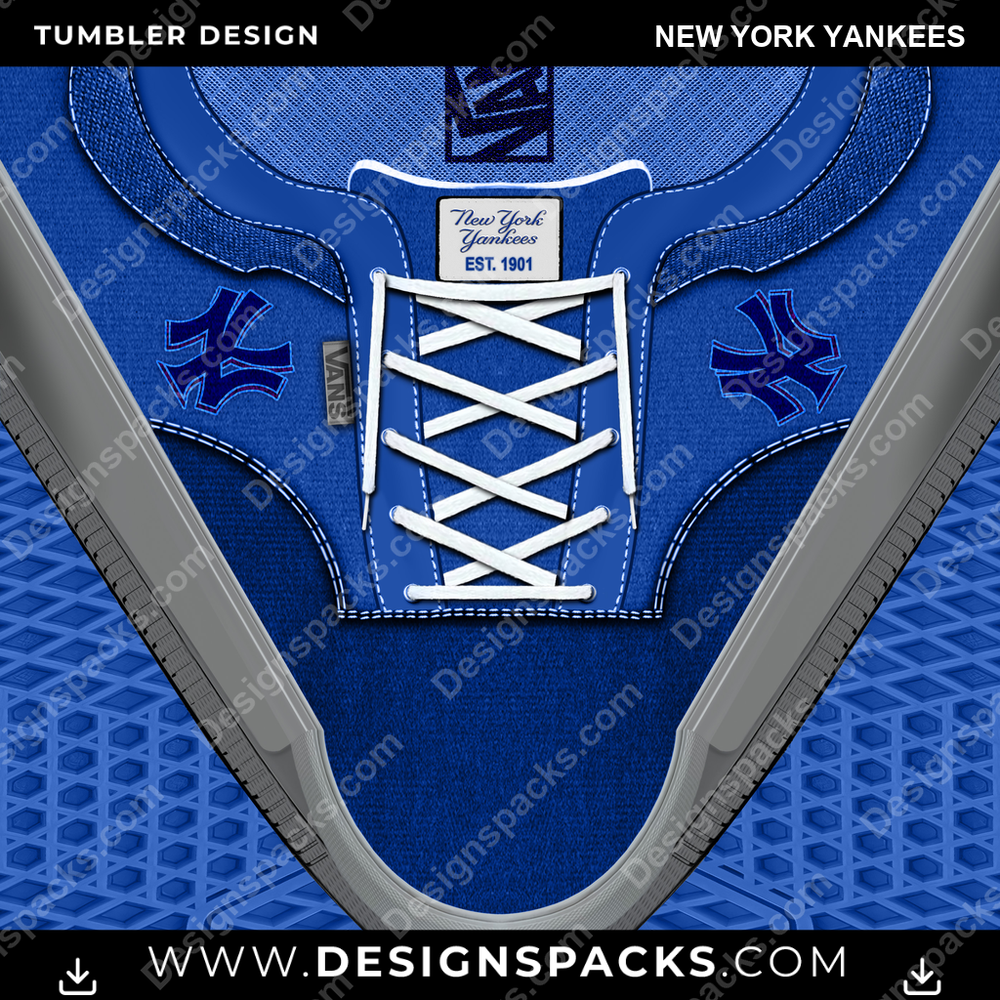 Baseball VANS Atwood DX New York Yankees Tumbler Digital Wrap Design