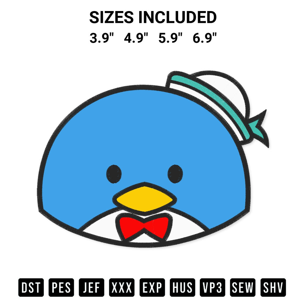 Download the Tuxedo Sam Face Embroidery Design machine embroidery design exclusively at Designspacks.com. Premium digitized pattern for apparel and DIY crafts. Available sizes: 3.9", 4.9", 5.9", 6.9".