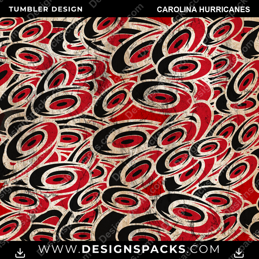 Hockey Logo BG Carolina Hurricanes Tumbler Digital Wrap Design