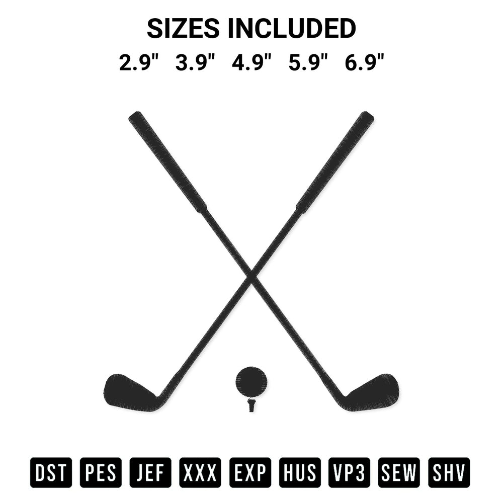 Get the Golf Club Embroidery Design embroidery design for your custom crafts! Premium digitized files available for instant download at Designspacks.com. Available sizes: 2.9", 3.9", 4.9", 5.9", 6.9".