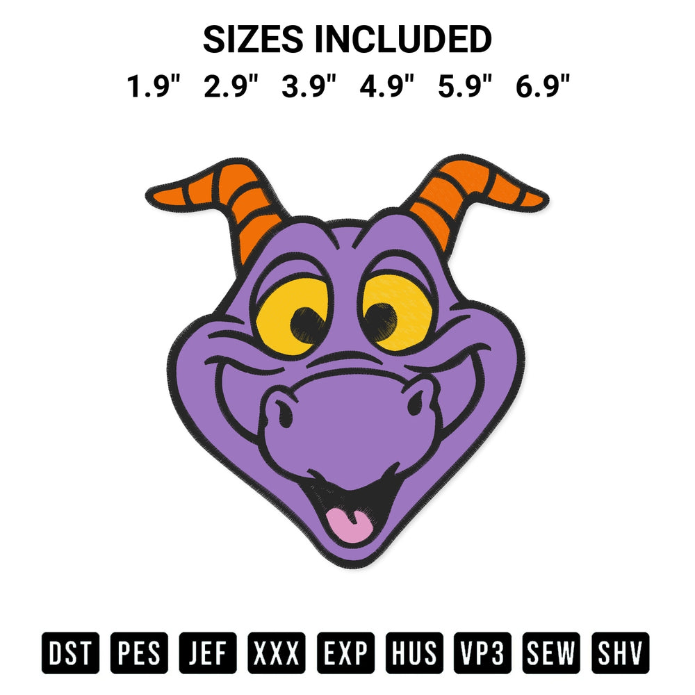 Elevate your next project with our Figment Head Embroidery Design embroidery file. Shop high-quality digital patterns instantly at Designspacks.com. Available sizes: 1.9", 2.9", 3.9", 4.9", 5.9", 6.9".