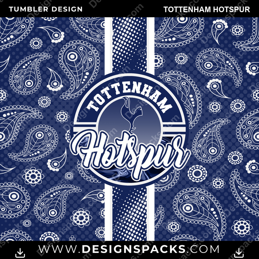 Soccer UK Handkerchief Tottenham Hotspur MLS Soccer Tumbler Digital Wrap Design Download