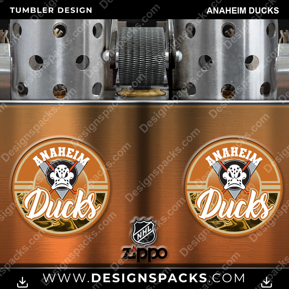 Ice Hockey Zippo Lighter Anaheim Ducks NHL Hockey Tumbler Digital Wrap Design Download