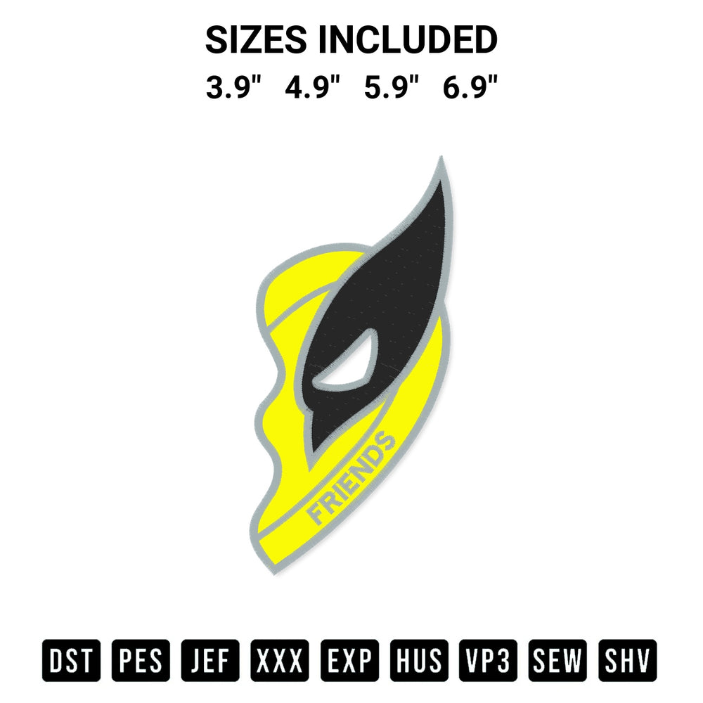 Add a unique touch to your apparel with the Half Heart Wolverine Embroidery Design embroidery file. Premium instant download available now on Designspacks.com. Available sizes: 3.9", 4.9", 5.9", 6.9".