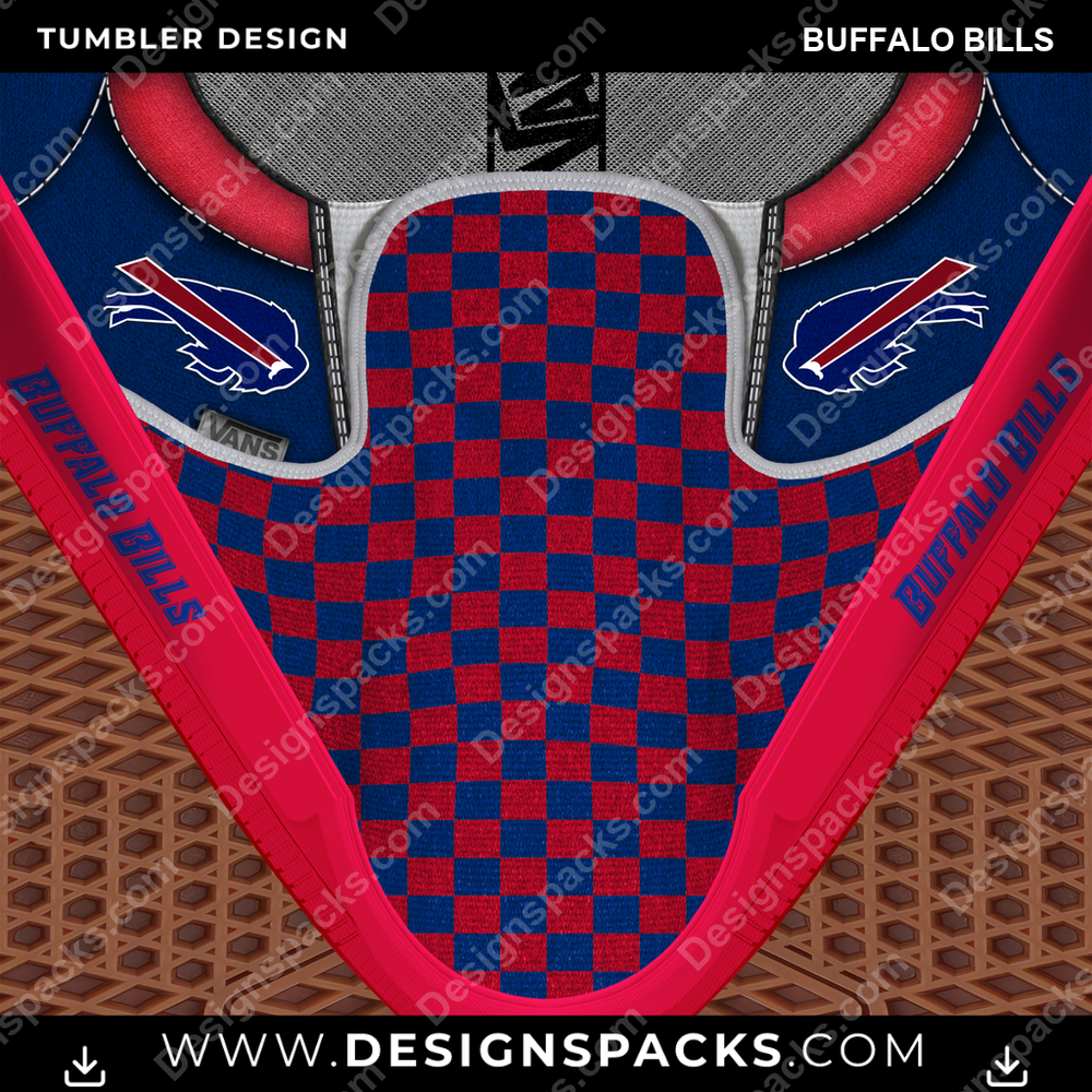 Football Vans Classic Buffalo Bills Tumbler Digital Wrap Design