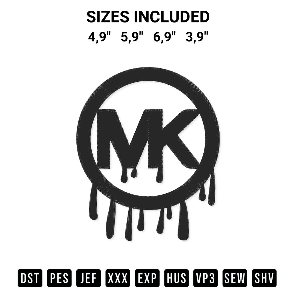 Shop the Michael Kors Mk Logo Embroidery Design machine embroidery pattern at Designspacks.com. Beautifully digitized for flawless stitching on any fabric. Available sizes: 4,9", 5,9", 6,9", 3,9".