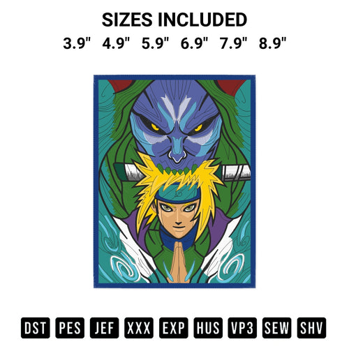 Transform your fabrics with the Best Naruto Minato Embroidery Design embroidery design. Instant access to premium digitized patterns at Designspacks.com. Available sizes: 3.9
