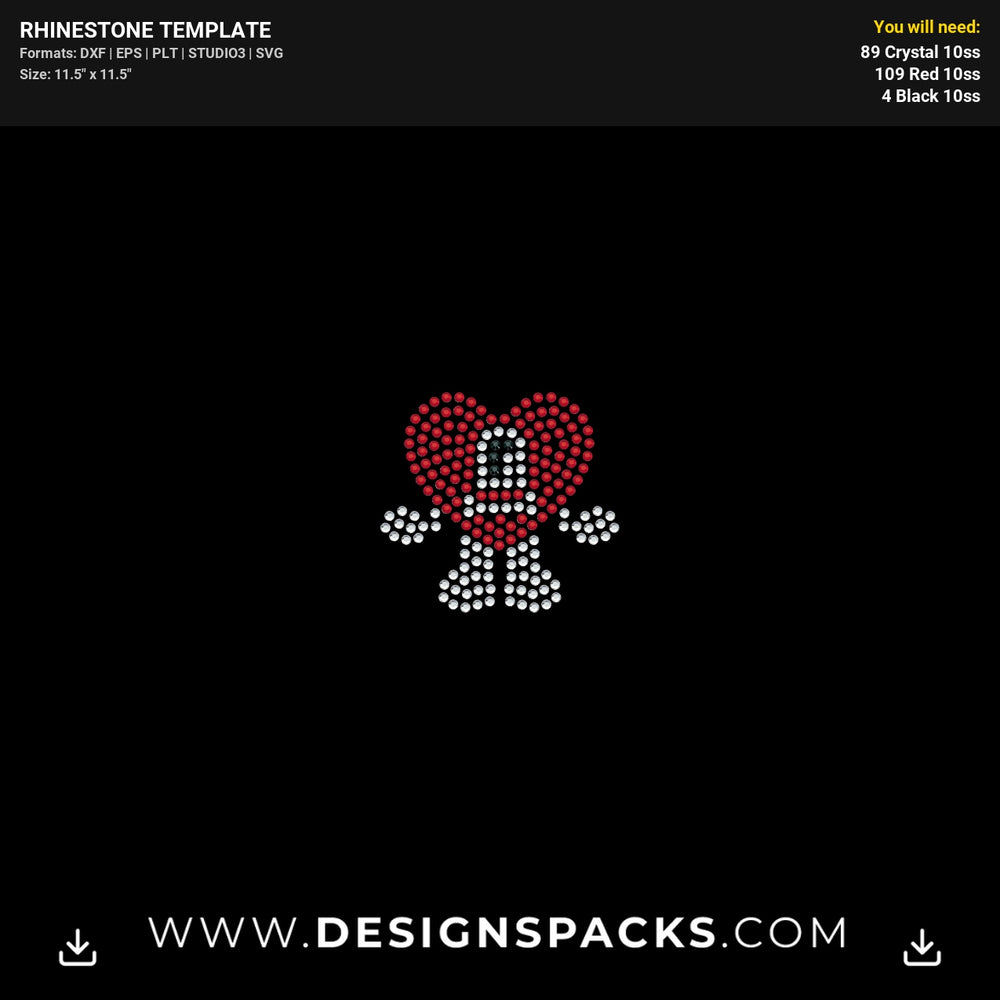 Verano Sin Ti Small Rhinestone Digital Template