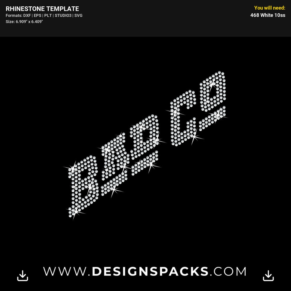 Bad Co Bad Company Rock Band Logo Rhinestone Digital Template