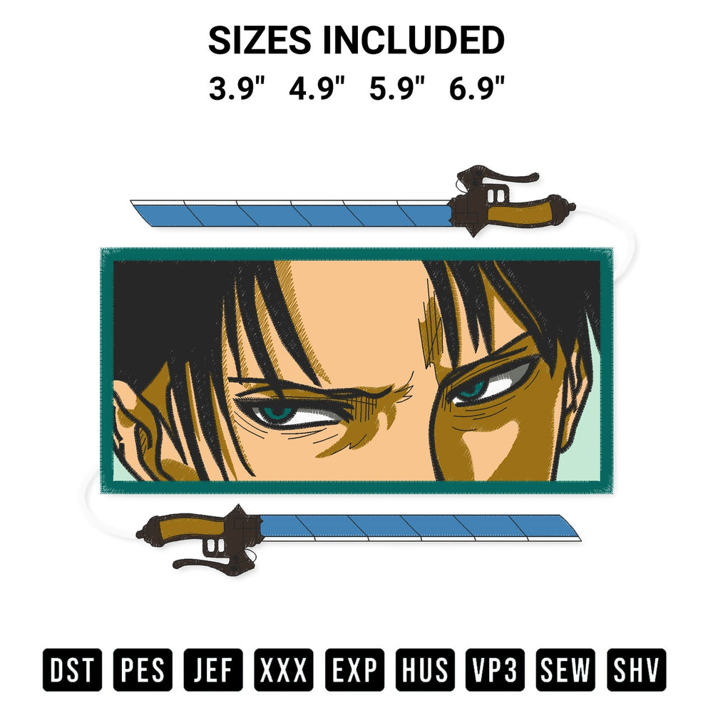 Elevate your next project with our Eren Yeager Anime Embroidery Design embroidery file. Shop high-quality digital patterns instantly at Designspacks.com. Available sizes: 3.9", 4.9", 5.9", 6.9".