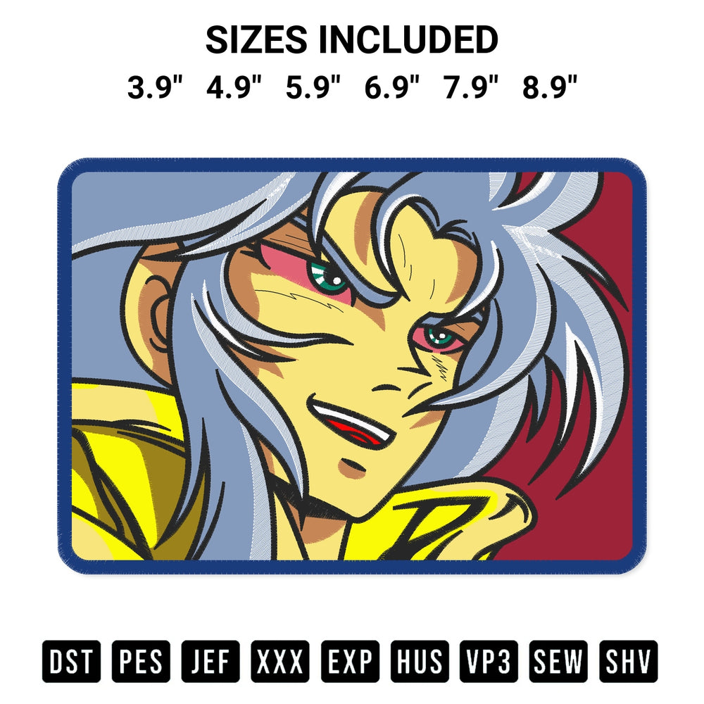 Looking for the perfect pattern? Download the Gemini Saga Anime Embroidery Design embroidery design today at Designspacks.com. Crisp, clean stitching guaranteed. Available sizes: 3.9", 4.9", 5.9", 6.9", 7.9", 8.9".