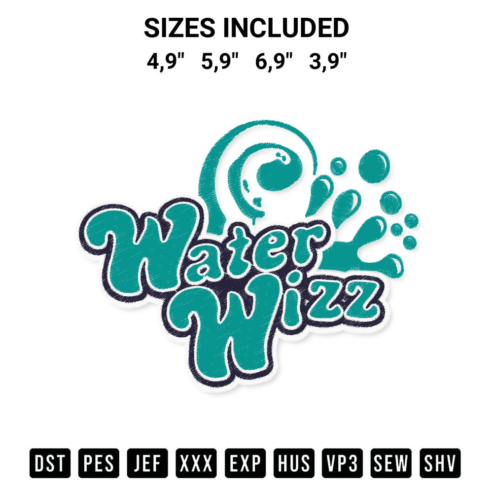 Add a unique touch to your apparel with the Water Wizz Funny Holidays Vacation Summer Family Vacation Logo Embroidery Design embroidery file. Premium instant download available now on Designspacks.com. Available sizes: 4,9", 5,9", 6,9", 3,9".