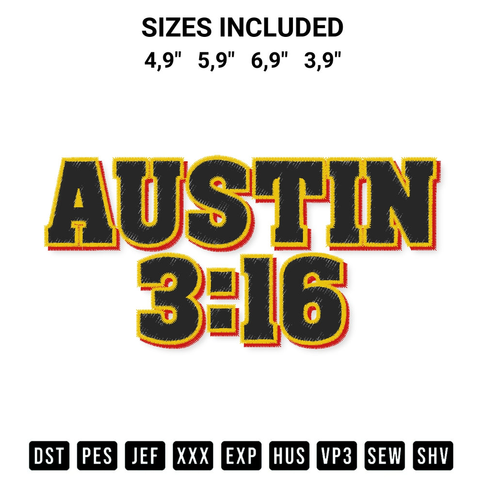 Looking for the perfect pattern? Download the Vintage Stone Cold Steve Austin 3 16 Steve Austin Wwe Logo Embroidery Design embroidery design today at Designspacks.com. Crisp, clean stitching guaranteed. Available sizes: 4,9", 5,9", 6,9", 3,9".