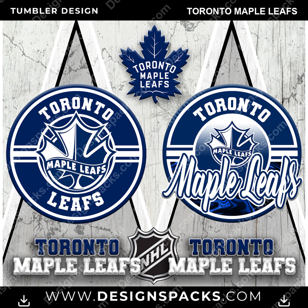 Ice Hockey Sports Toronto Maple Leafs Tumbler Digital Wrap Design