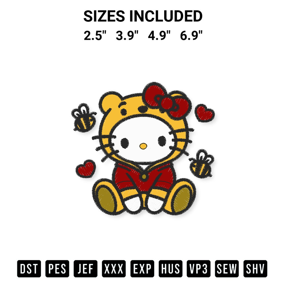 Elevate your next project with our Hello Kitty Winnie The Pooh Embroidery Design embroidery file. Shop high-quality digital patterns instantly at Designspacks.com. Available sizes: 2.5", 3.9", 4.9", 6.9".