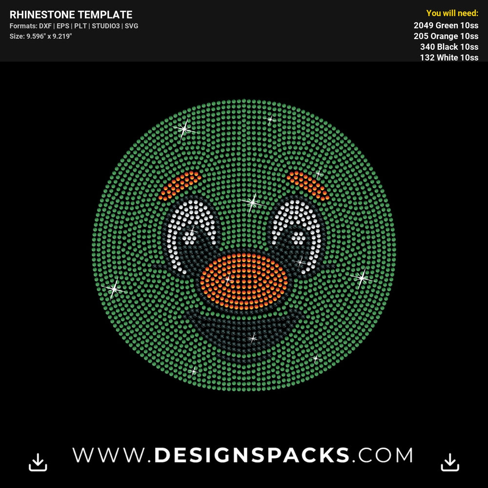 Houston Astros Big Orbit Rhinestone Digital Template