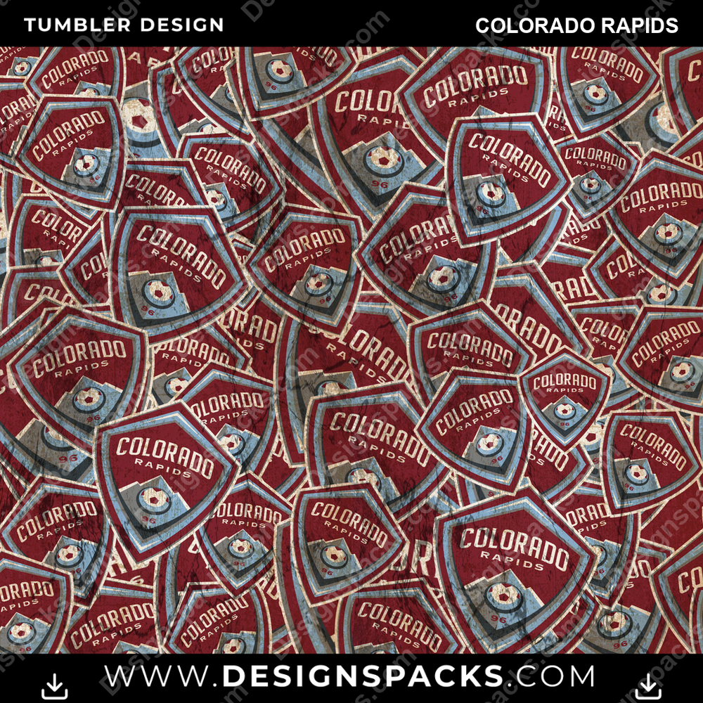 Soccer Logo BG Colorado Rapids Tumbler Digital Wrap Design