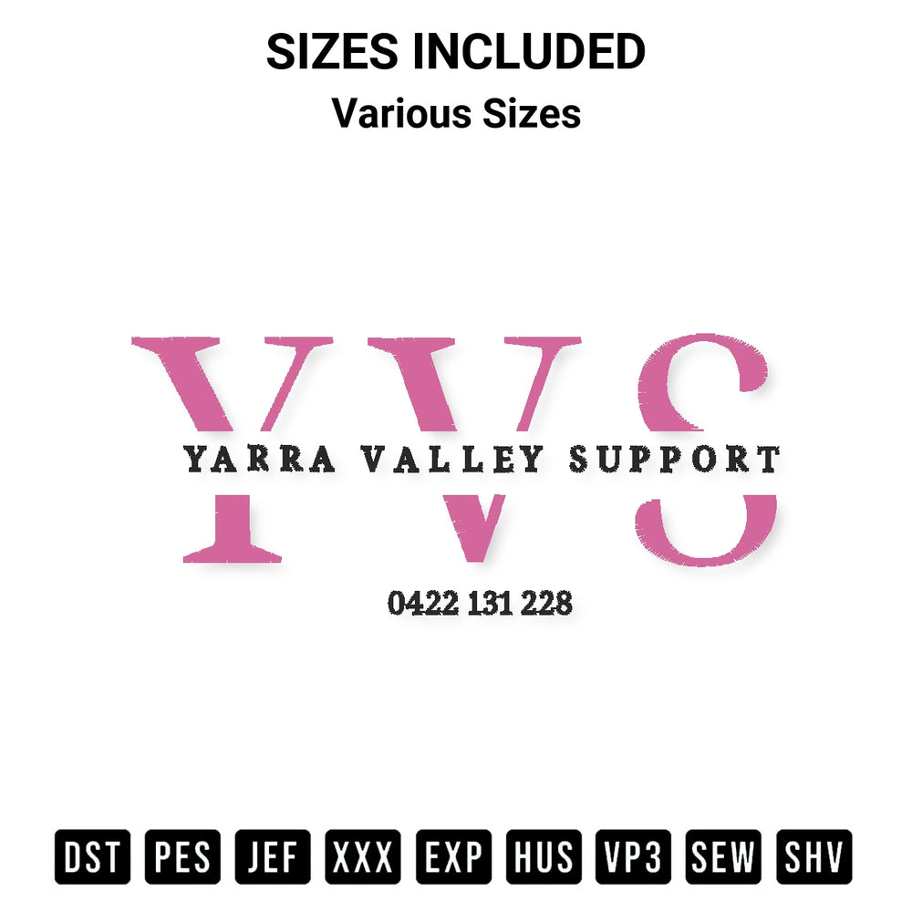 Discover the perfect addition to your crafting collection: Yarra Valley Support Embroidery Design embroidery file. Instantly available at Designspacks.com. Available sizes: Various Sizes.