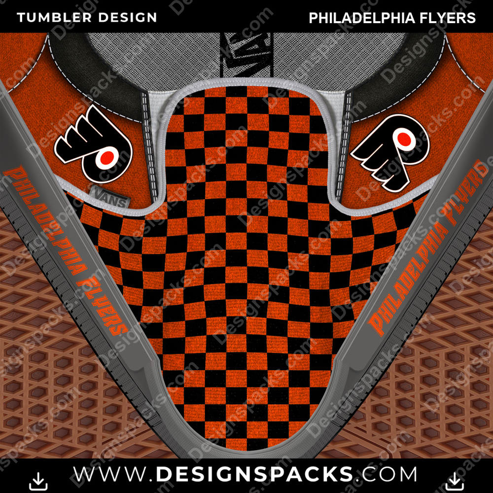 Ice Hockey Vans Classic Philadelphia Flyers Tumbler Digital Wrap Design