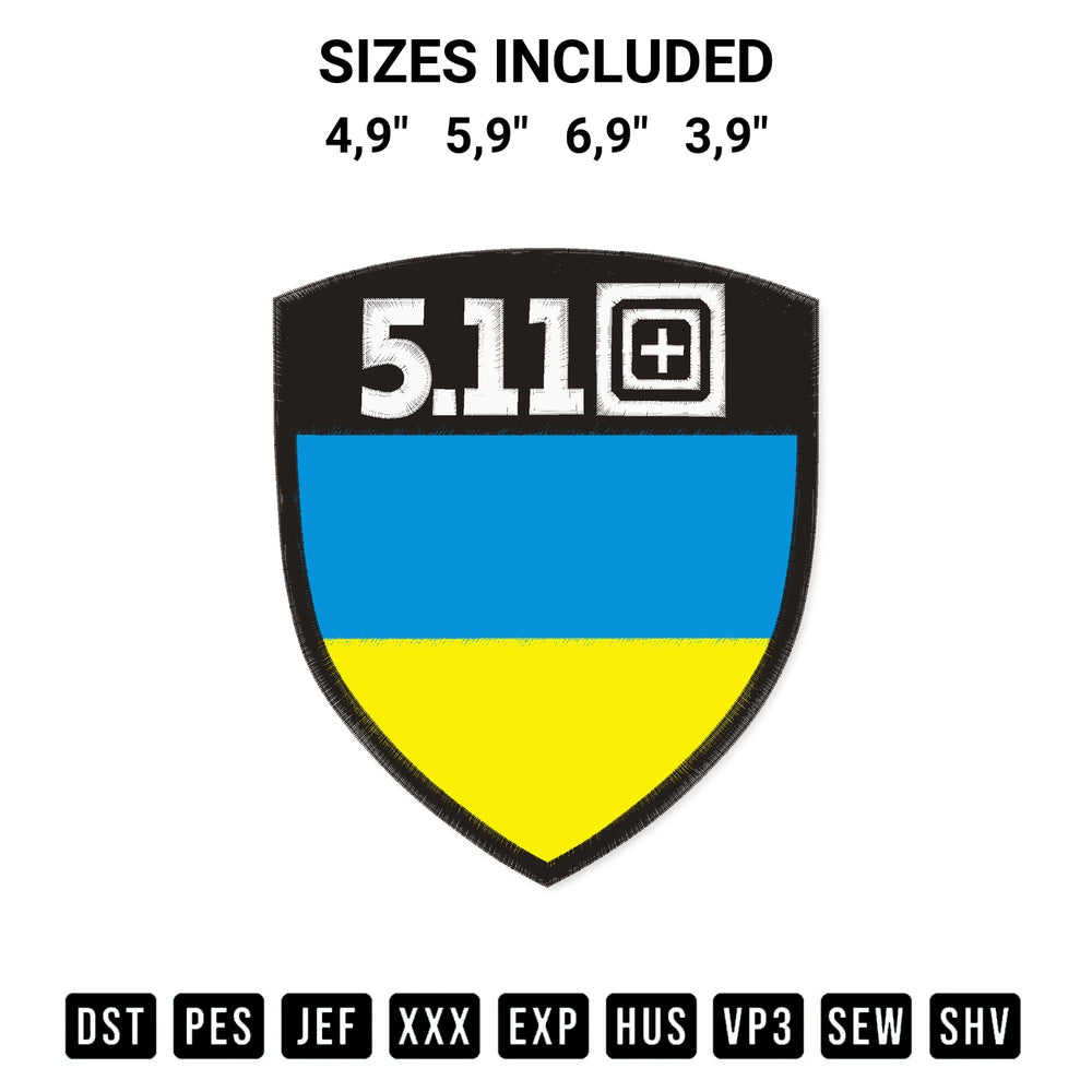 Download the 5.11 Logo Embroidery Design machine embroidery design exclusively at Designspacks.com. Premium digitized pattern for apparel and DIY crafts. Available sizes: 4,9", 5,9", 6,9", 3,9".