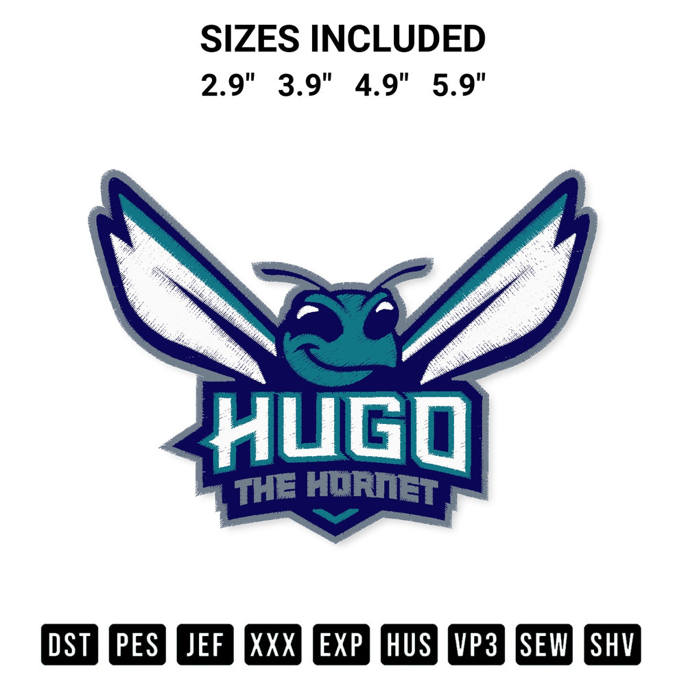 Discover the perfect addition to your crafting collection: Charlotte Hornets Hugo Mascot Embroidery Design embroidery file. Instantly available at Designspacks.com. Available sizes: 2.9", 3.9", 4.9", 5.9".