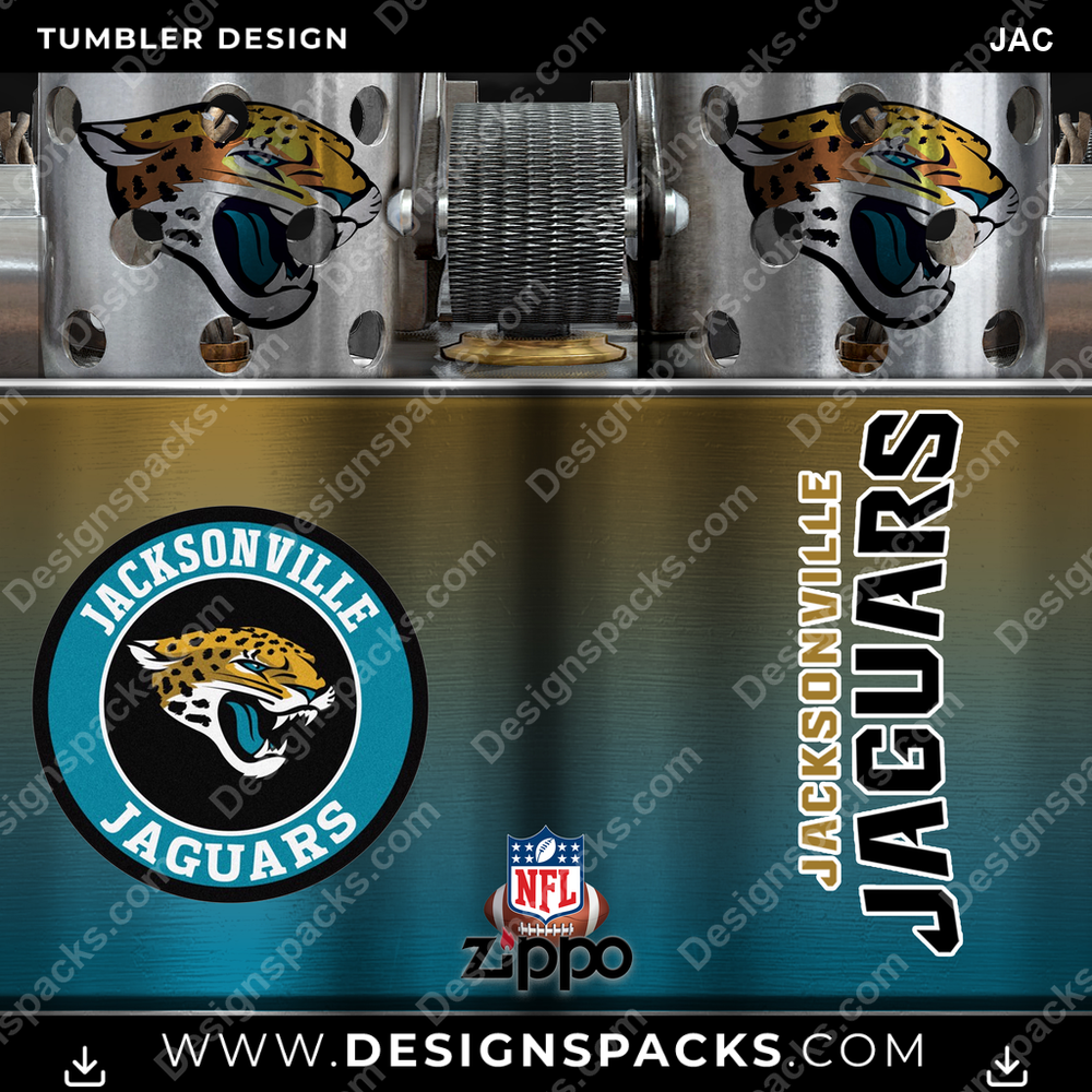 Football Zippo Lighter JAC Tumbler Digital Wrap Design