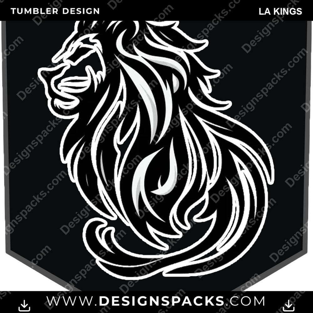 Hockey Sigil LA Kings Tumbler Digital Wrap Design