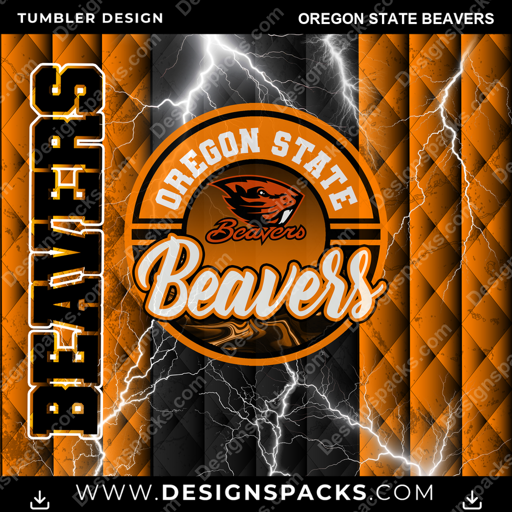 College Sport Diamond Oregon State Beavers NCAA College Sport Tumbler Digital Wrap Design Download