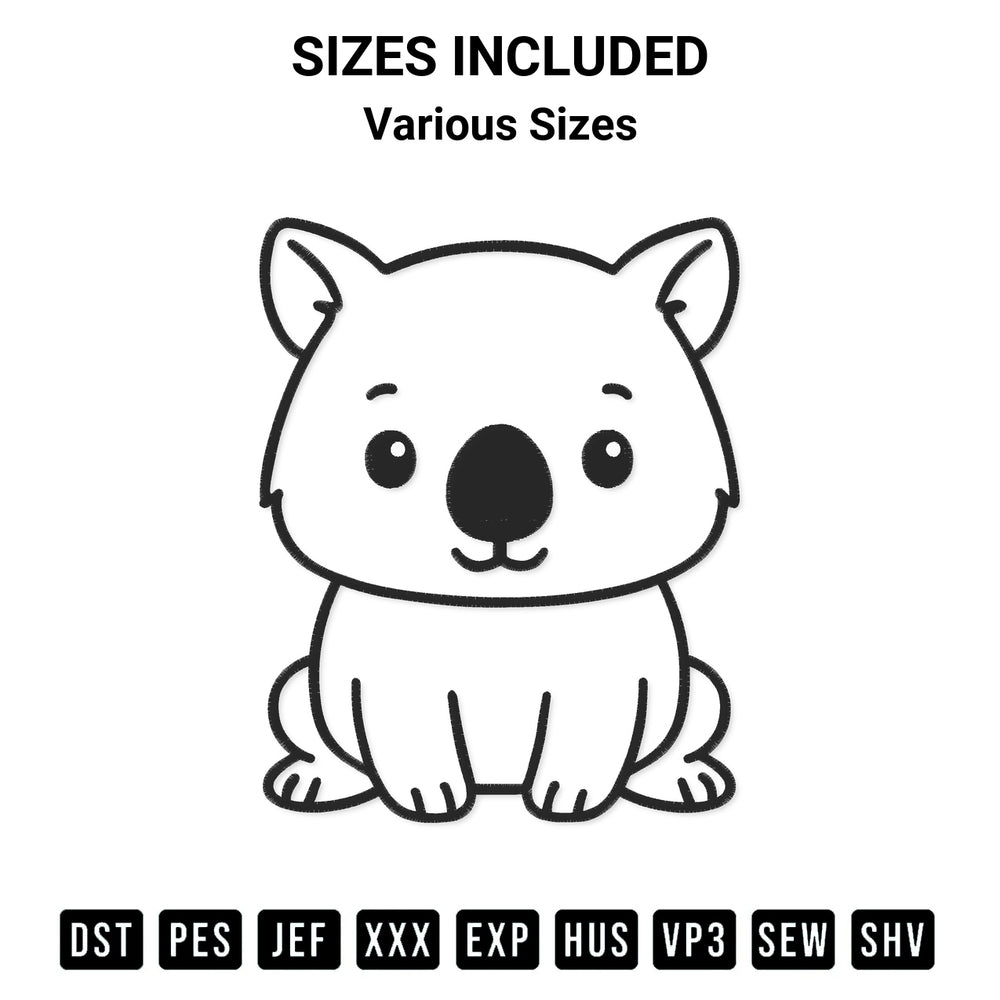 Looking for the perfect pattern? Download the Wombat Applique Embroidery Design embroidery design today at Designspacks.com. Crisp, clean stitching guaranteed. Available sizes: Various Sizes.