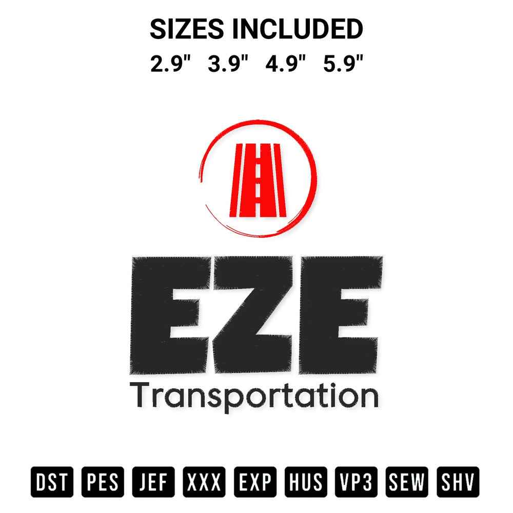Elevate your next project with our Eze Transportation Embroidery Design embroidery file. Shop high-quality digital patterns instantly at Designspacks.com. Available sizes: 2.9", 3.9", 4.9", 5.9".