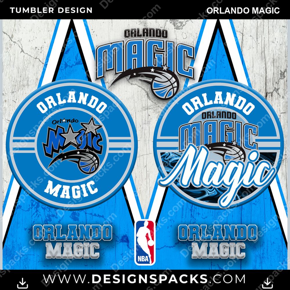 Basketball Sports Orlando Magic Tumbler Digital Wrap Design