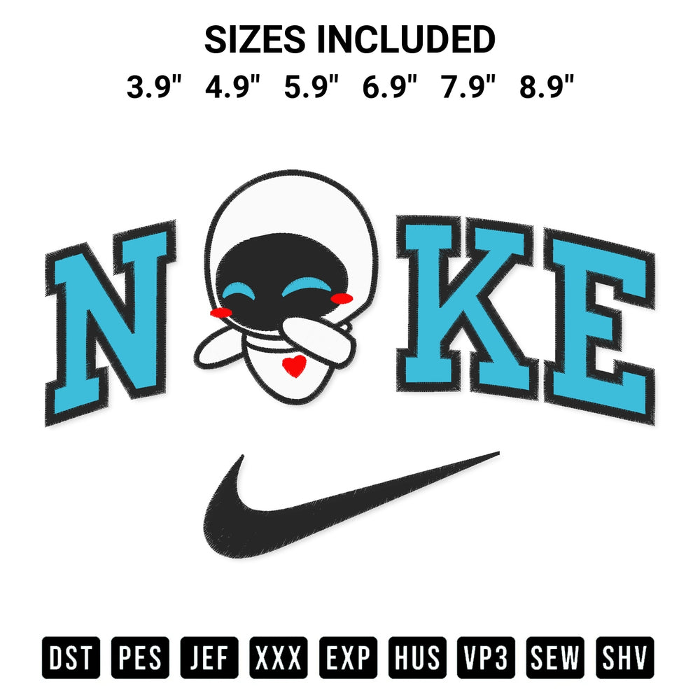 Get the Nike Eve Disney Embroidery Design embroidery design for your custom crafts! Premium digitized files available for instant download at Designspacks.com. Available sizes: 3.9", 4.9", 5.9", 6.9", 7.9", 8.9".