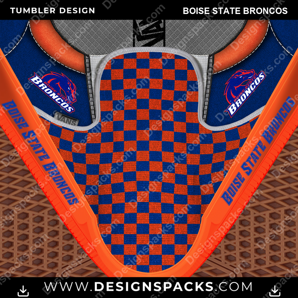 College Sport Vans Classic Boise State Broncos NCAA College Sport Tumbler Digital Wrap Design Download