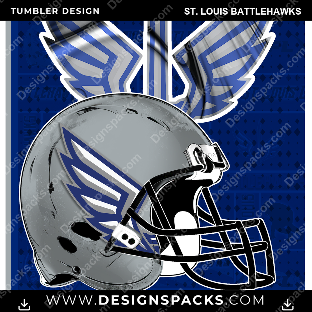 Canada Football Posters St. Louis Battlehawks CFL Canada Tumbler Digital Wrap Design Download