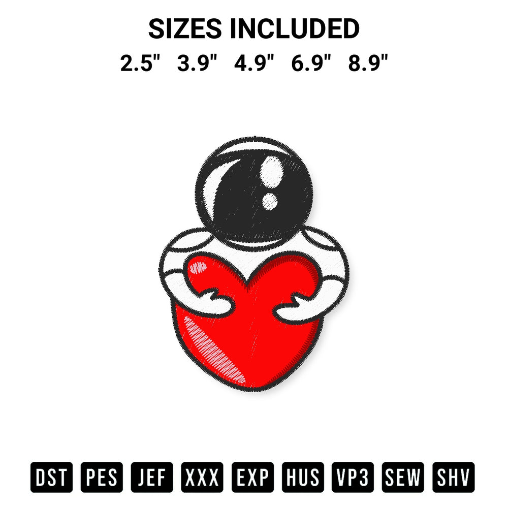 Looking for the perfect pattern? Download the Cute Astronaut Space 8 Embroidery Design embroidery design today at Designspacks.com. Crisp, clean stitching guaranteed. Available sizes: 2.5", 3.9", 4.9", 6.9", 8.9".