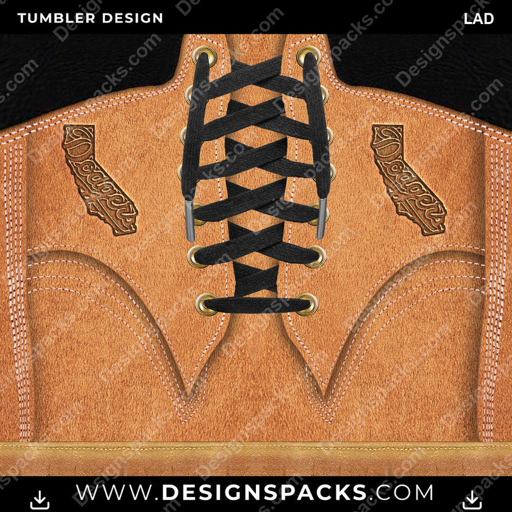 Baseball-Stiefel LAD Tumbler Digital Wrap Design