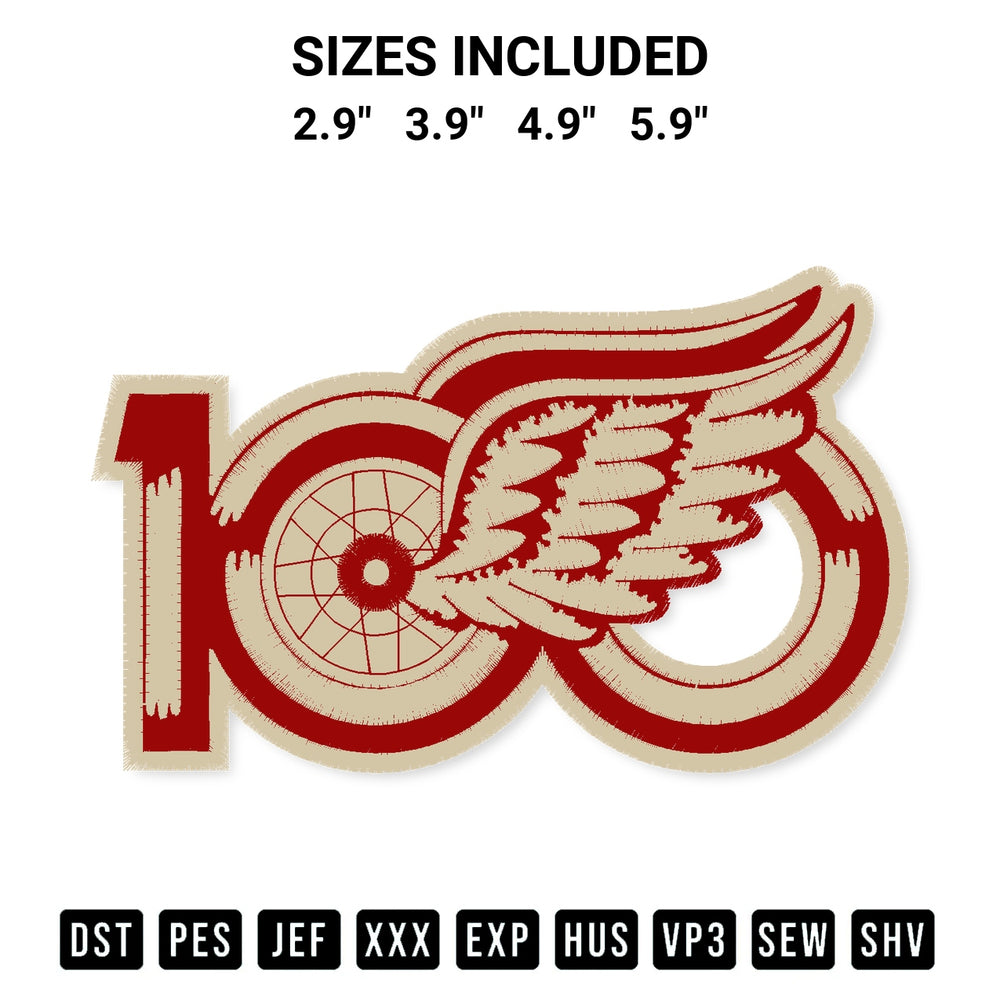 Add a unique touch to your apparel with the Detroit Red Wings Logo 2025 Embroidery Design embroidery file. Premium instant download available now on Designspacks.com. Available sizes: 2.9", 3.9", 4.9", 5.9".