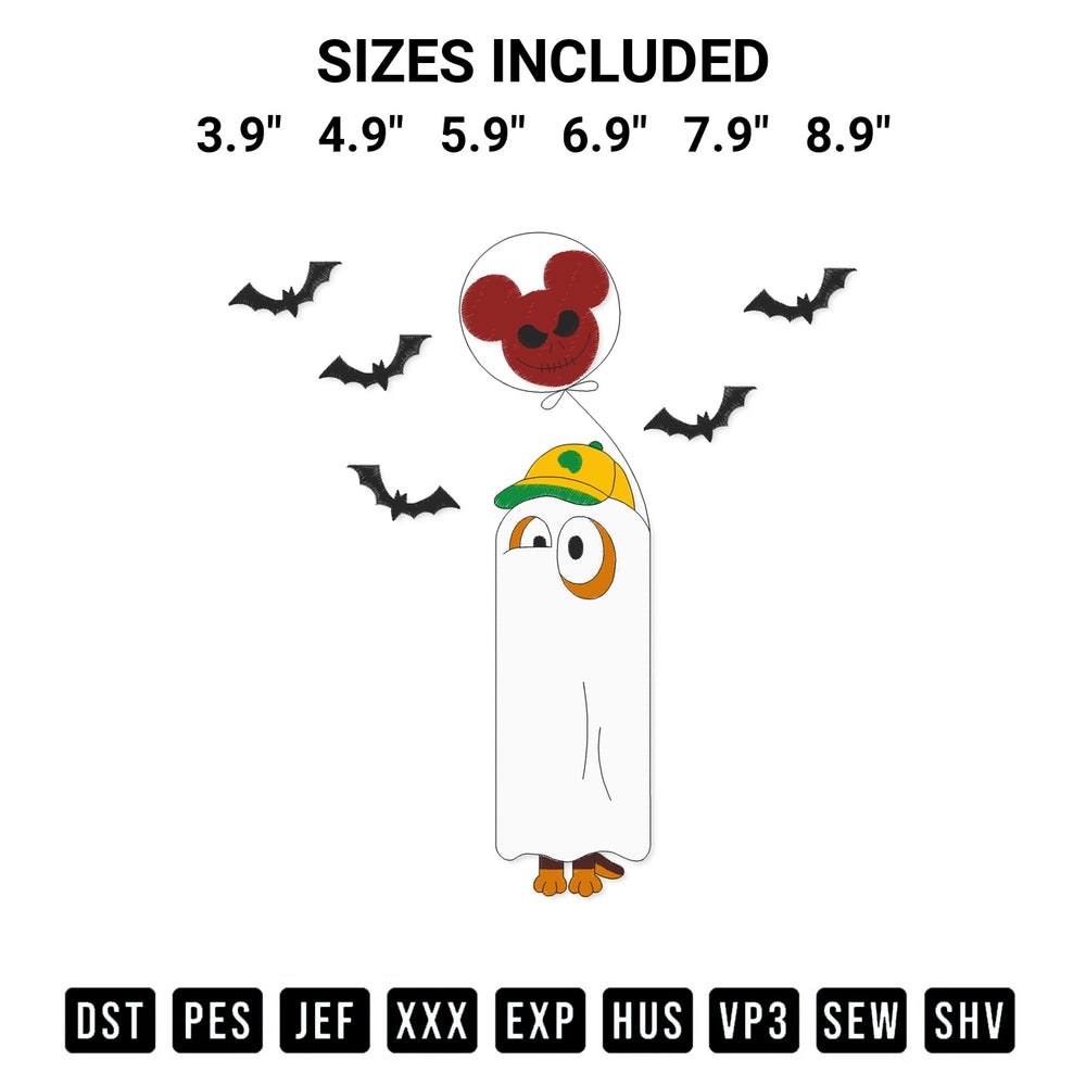 Transform your fabrics with the Bluey Snickers Halloween Embroidery Design embroidery design. Instant access to premium digitized patterns at Designspacks.com. Available sizes: 3.9", 4.9", 5.9", 6.9", 7.9", 8.9".