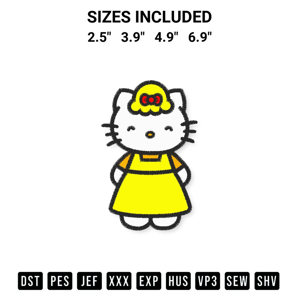 Discover the perfect addition to your crafting collection: Mama Hello Kitty Embroidery Design embroidery file. Instantly available at Designspacks.com. Available sizes: 2.5", 3.9", 4.9", 6.9".