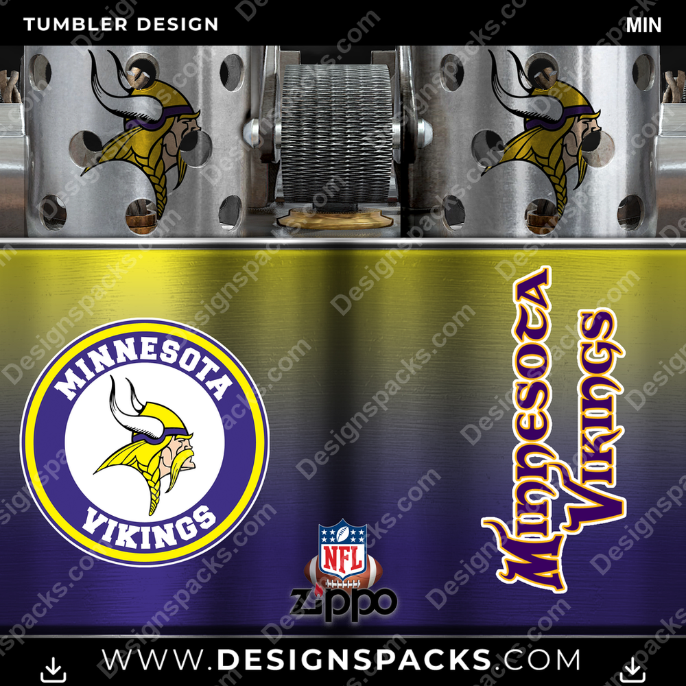 Football Zippo Lighter MIN Tumbler Digital Wrap Design