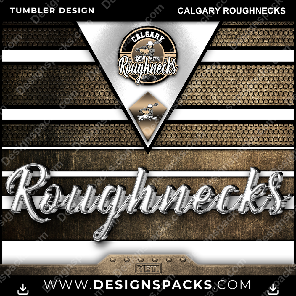 Lacrosse YETI Calgary Roughnecks Tumbler Digital Wrap Design