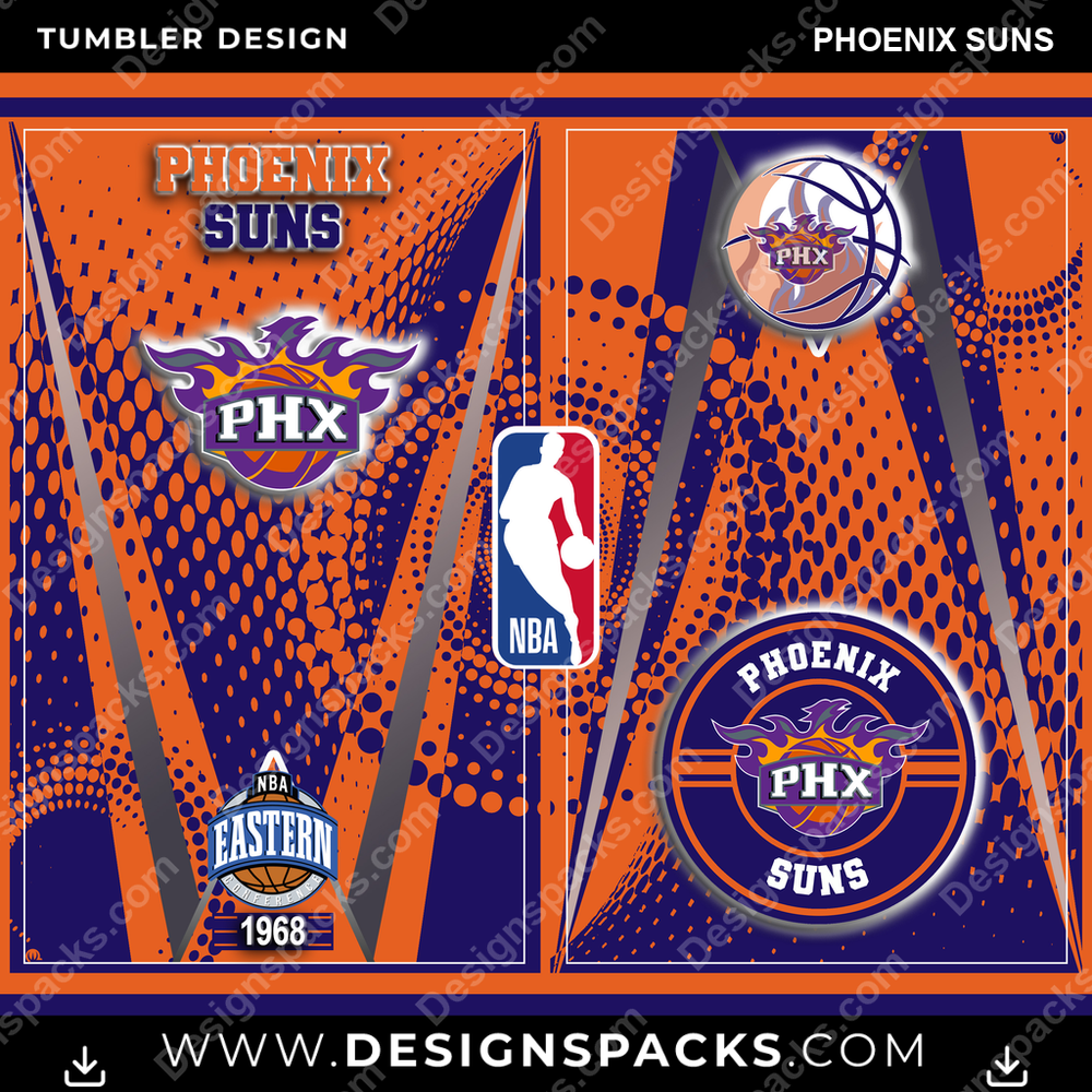 Basketball Team Logo Phoenix Suns Tumbler Digital Wrap Design