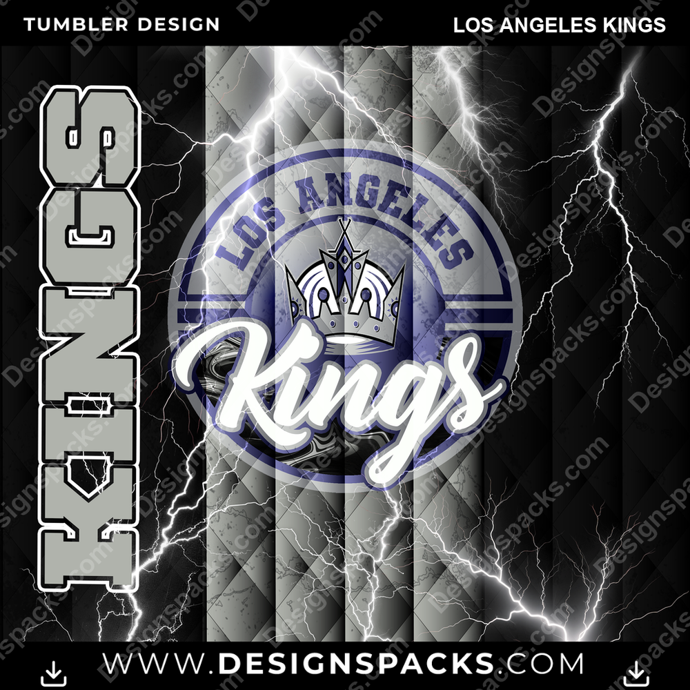 Hockey Diamond Los Angeles Kings NHL Hockey Tumbler Digital Wrap Design Download