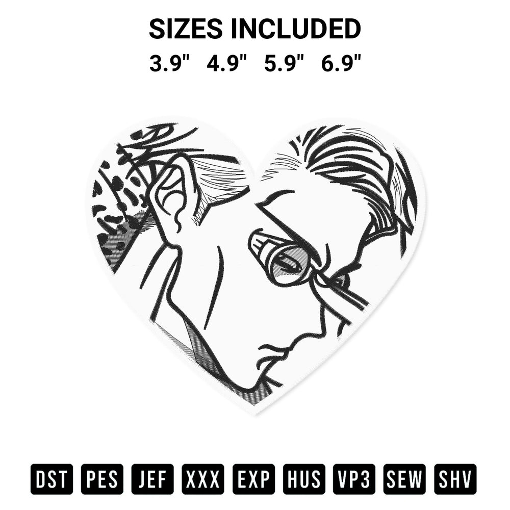 Looking for the perfect pattern? Download the Heart Kento Nanami Embroidery Design embroidery design today at Designspacks.com. Crisp, clean stitching guaranteed. Available sizes: 3.9", 4.9", 5.9", 6.9".