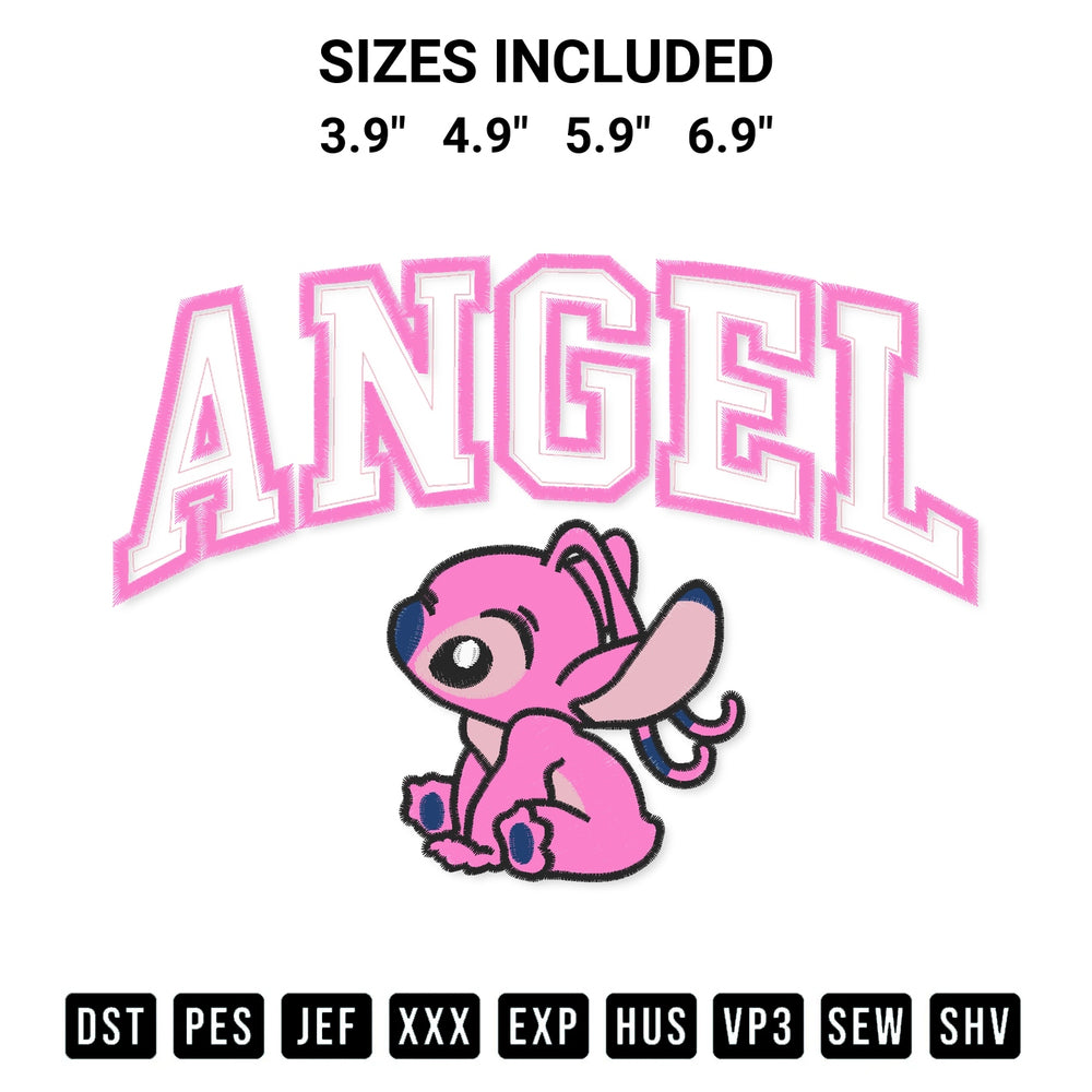Stitch like a pro with the Angel And Stitch Couple Embroidery Design embroidery pattern from Designspacks.com. High-quality digital machine embroidery file. Available sizes: 3.9", 4.9", 5.9", 6.9".